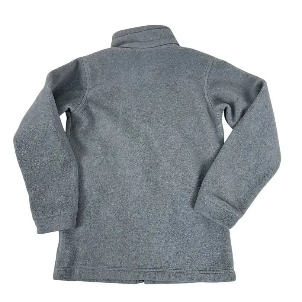 Columbia Girls Gray Fleece Full Zip size Medium 10/12